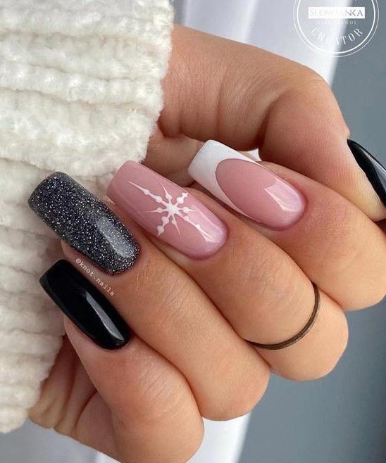 SIMPLE RHINESTONES NAIL DESIGNS