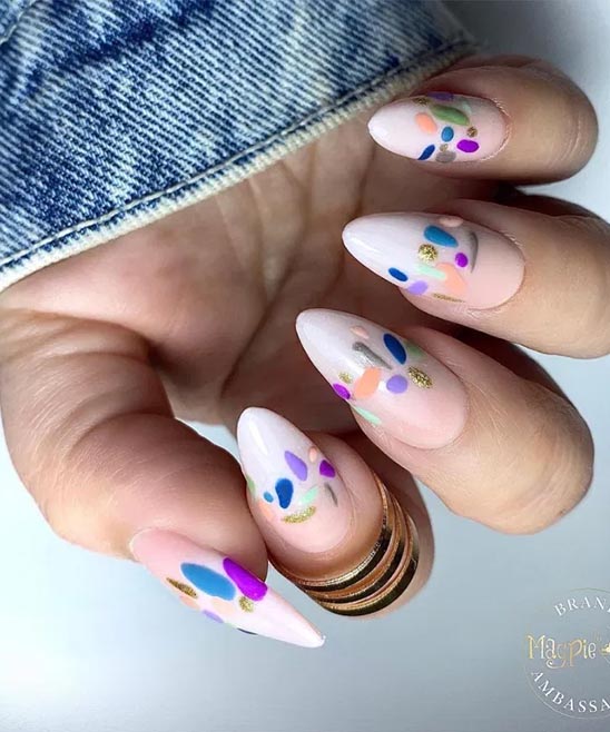 SIMPLE SHORT ACRYLIC NAIL IDEAS