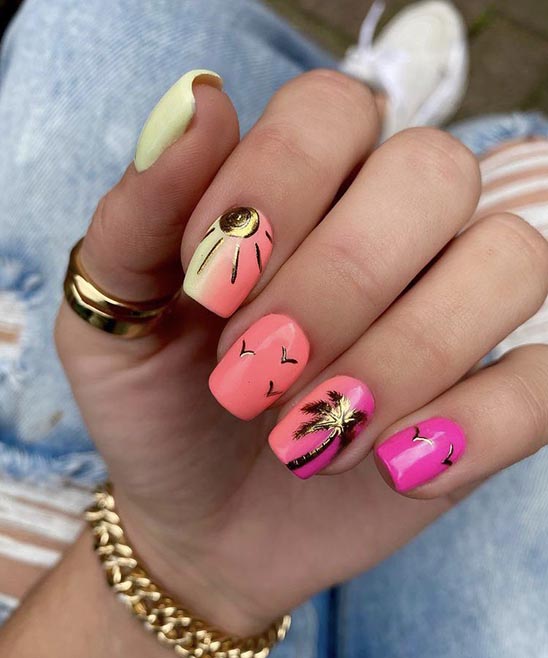 SIMPLE SHORT BLACK NAIL DESIGNS