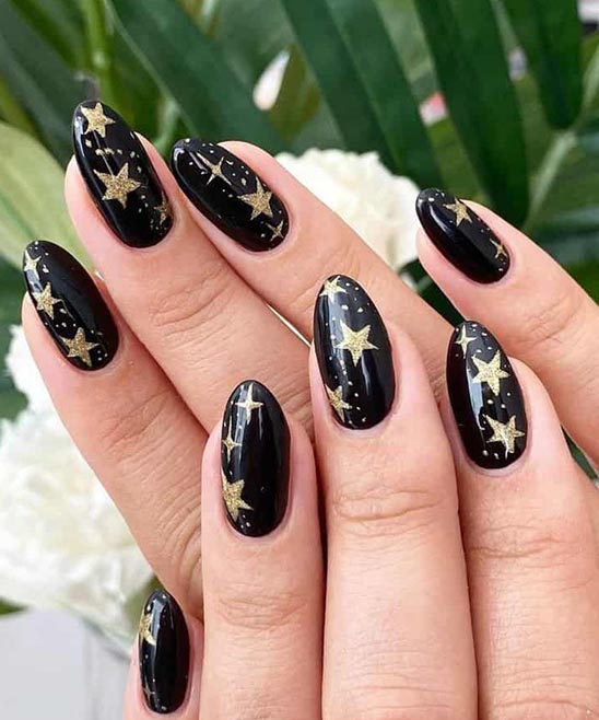 Buy KLOSS BEAUTY Black  Gold Nails  Set of 24 reusable Uv treated gel  finished PressOn nails with GLOSSY Finish BLACK n GOLD Online at Low  Prices in India  Amazonin