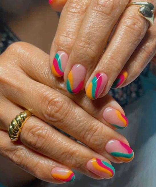 SIMPLE SHORT COFFIN NAIL DESIGNS