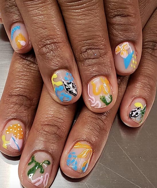 SIMPLE SHORT SIMPLE ACRYLIC NAIL IDEAS