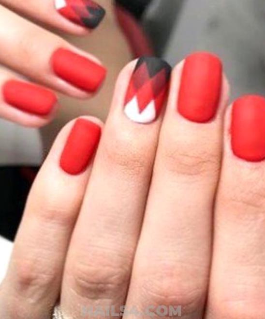 SIMPLE SHORT VALENTINE NAILS