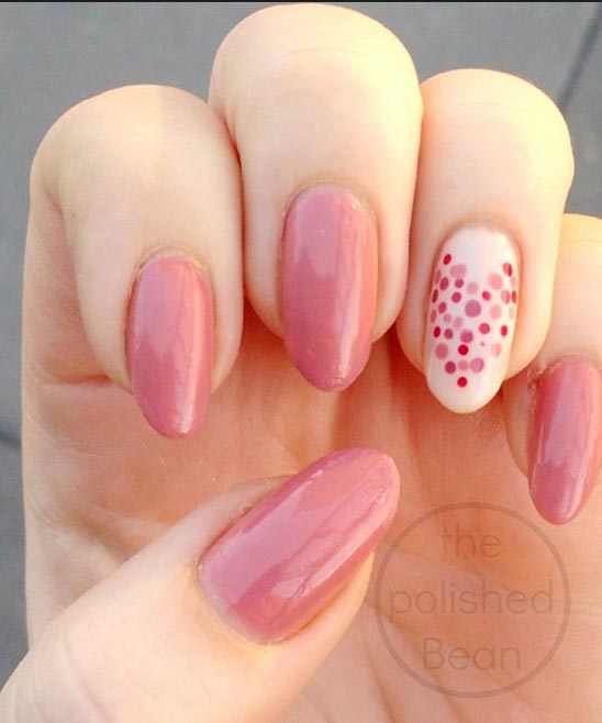 SIMPLE SHORT VALENTINES NAILS