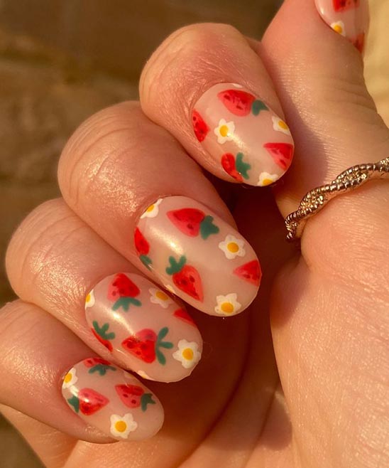 SIMPLE SPRING FLOWER NAIL DESIGNS