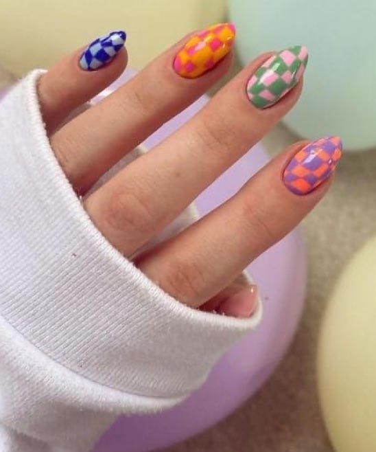 SIMPLE SUMMER ACRYLIC NAIL DESIGNS