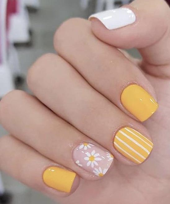 SIMPLE SUMMER NAILS SHORT