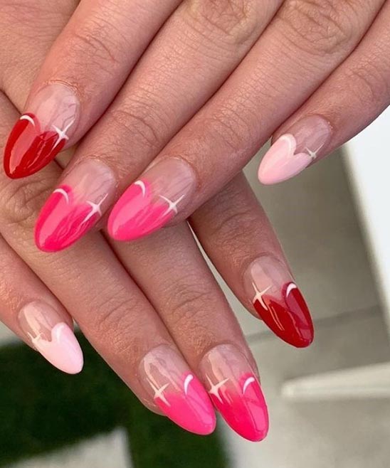 SIMPLE VALENTINE NAIL DESIGN