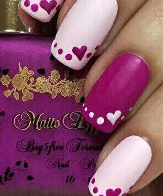 SIMPLE VALENTINE TOE NAIL DESIGNS