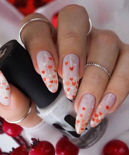 SIMPLE VALENTINE'S DAY NAIL DESIGN