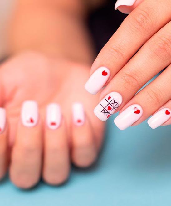 SIMPLE VALENTINE'S DAY NAIL DESIGNS