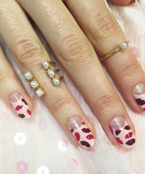 SIMPLE VALENTINE'S DAY NAILS PINK