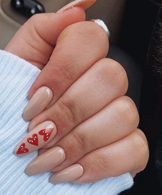 SIMPLE VALENTINE'S NAIL ART