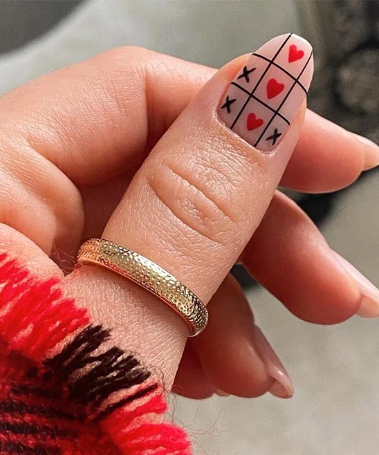 SIMPLE VALENTINES NAIL IDEAS