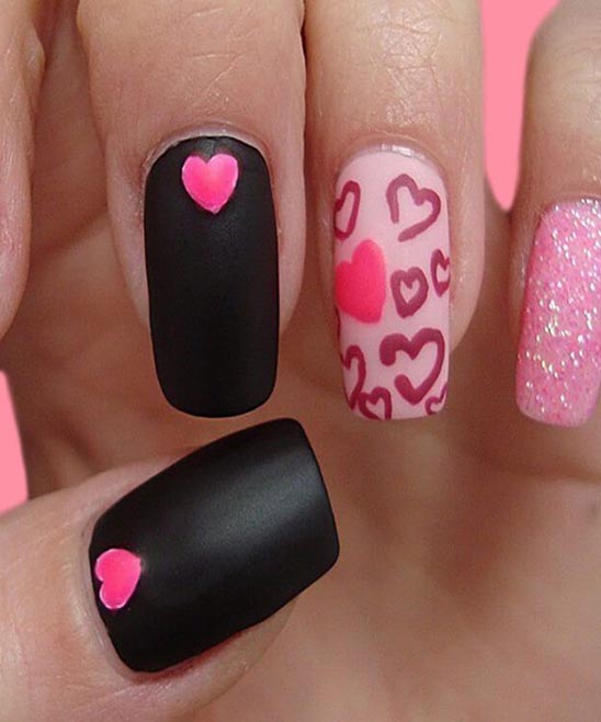 SIMPLE VALENTINE'S NAIL IDEAS