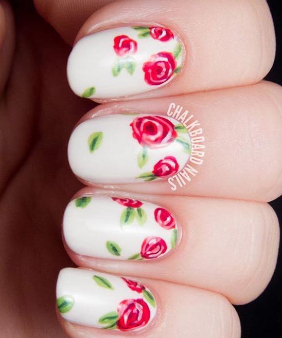 SIMPLE VALENTINES NAIL