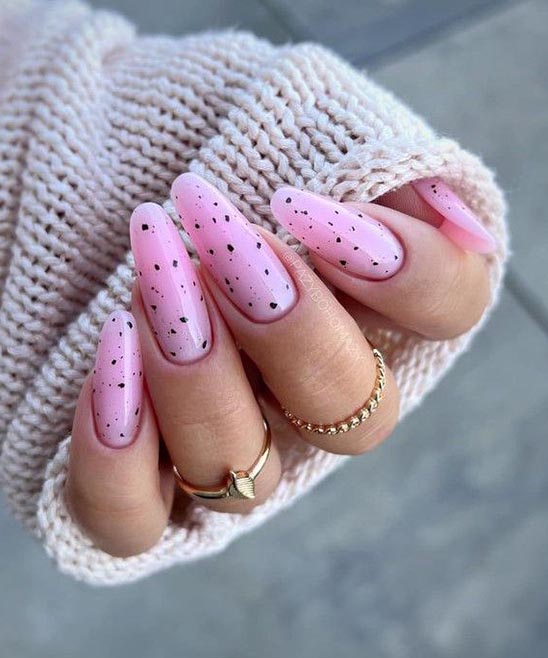 SIMPLE VALENTINES NAILS ALMOND