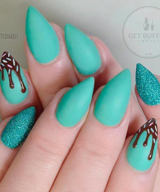 SUMMER NAILS SIMPLE SHORT