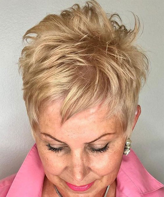 Short Hairstyles for Women Over 60 with Thick Hair