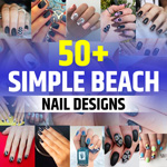 Simple Beach Nail Designs