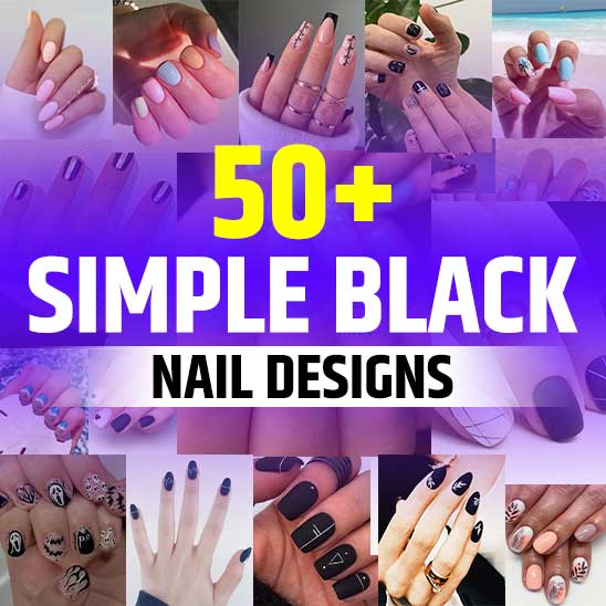 Simple Black Nail Designs