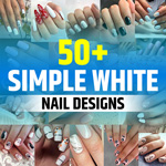 Simple Black and White Nail Designs