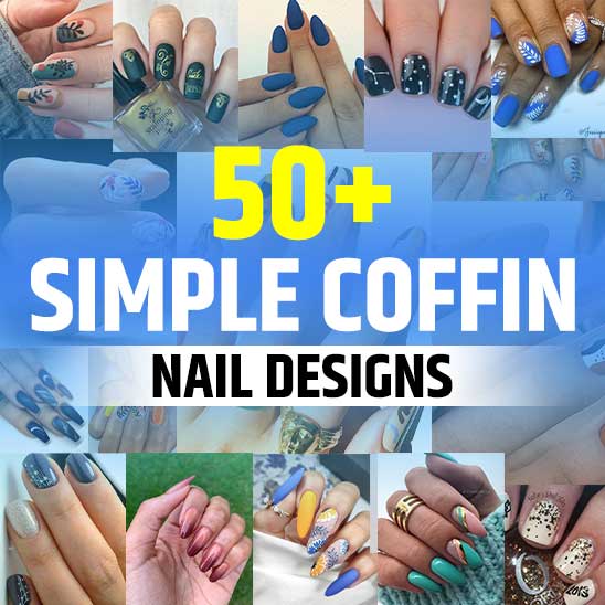 Simple Coffin Nail Designs