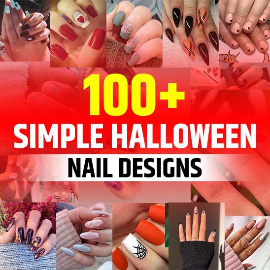 Simple Halloween Nails