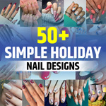 Simple Holiday Nail Designs