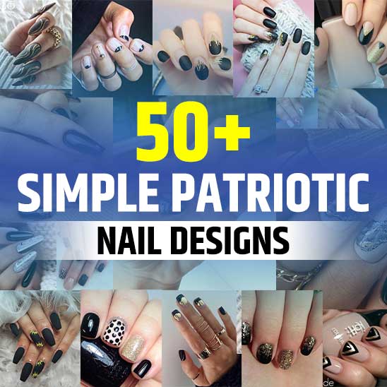 Simple Patriotic Nails