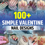 Simple Valentines Nails