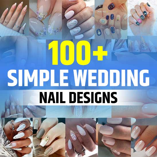 Simple Wedding Nails