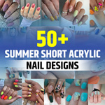 Summer Trendy Short Acrylic Nails