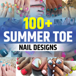 Summer White Toe Nail Designs