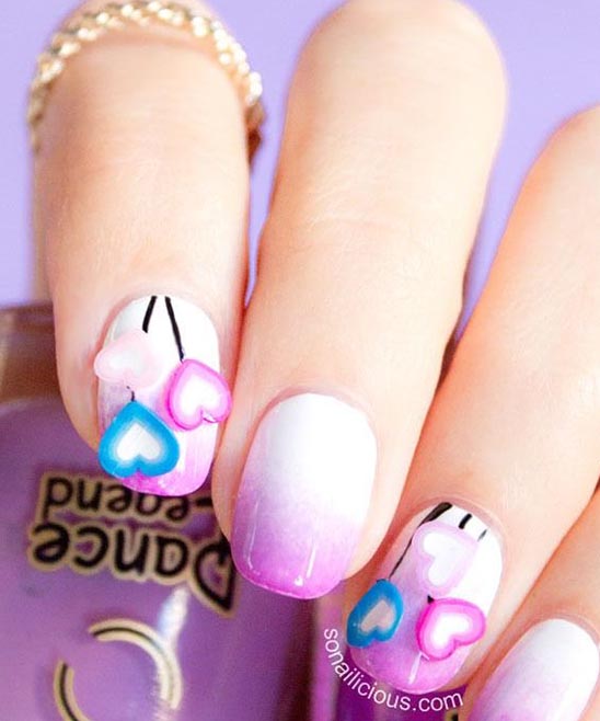 VALENTINE DAY NAIL ART SIMPLE