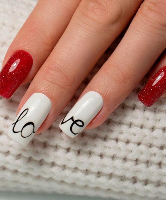 VALENTINE NAILS SIMPLE