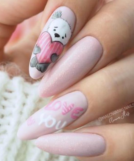 VALENTINES DAY NAILS SIMPLE