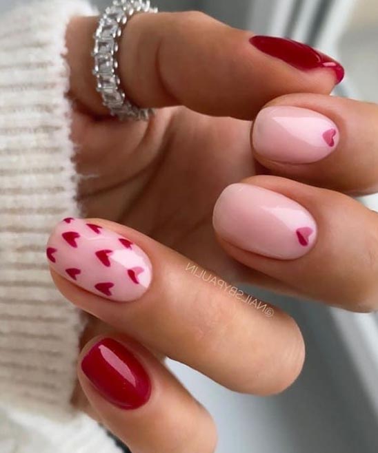 VALENTINES NAIL IDEAS SIMPLE