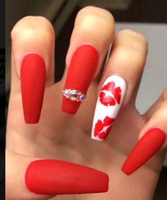 VALENTINES NAILS SIMPLE