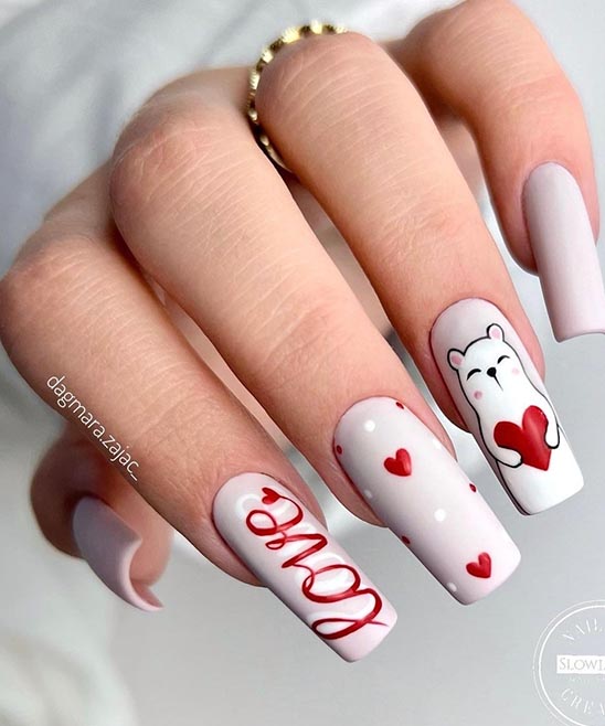 VALENTINES SIMPLE NAILS