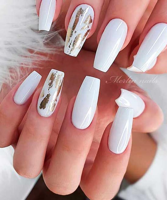 ACRYLIC NAIL DESIGNS POINTED WHITE