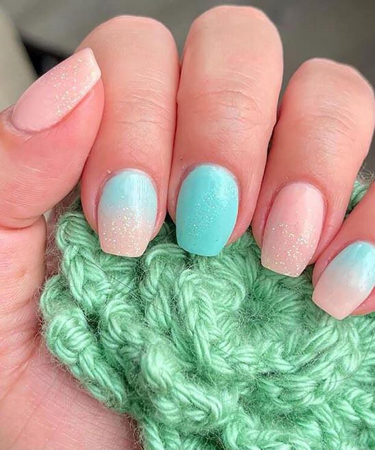 ACRYLIC NAILS COFFIN SHORT