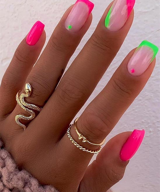 ACRYLIC SHORT COFFIN NAILS