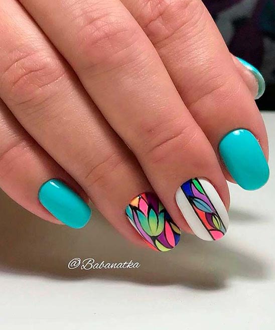 ACRYLIC SHORT COFFIN NAILS