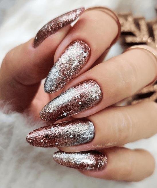 Acrylic Christmas Nail Designs Red With Sparkle