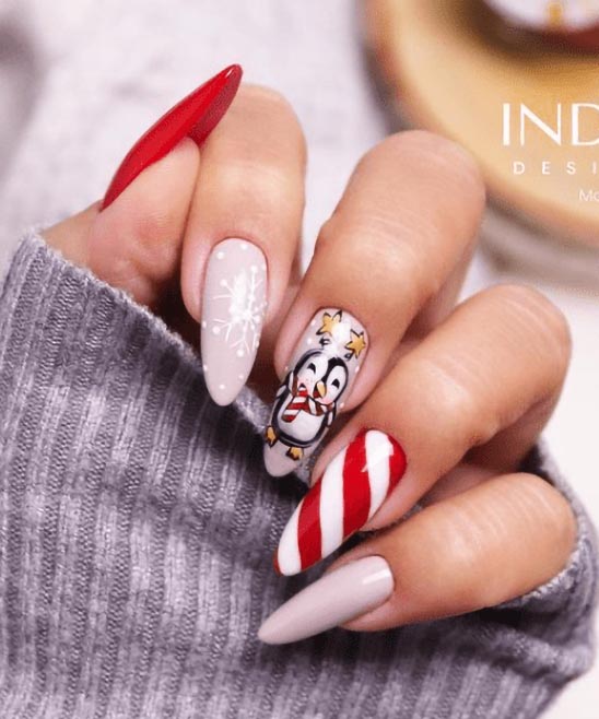Acrylic Christmas Nails Design