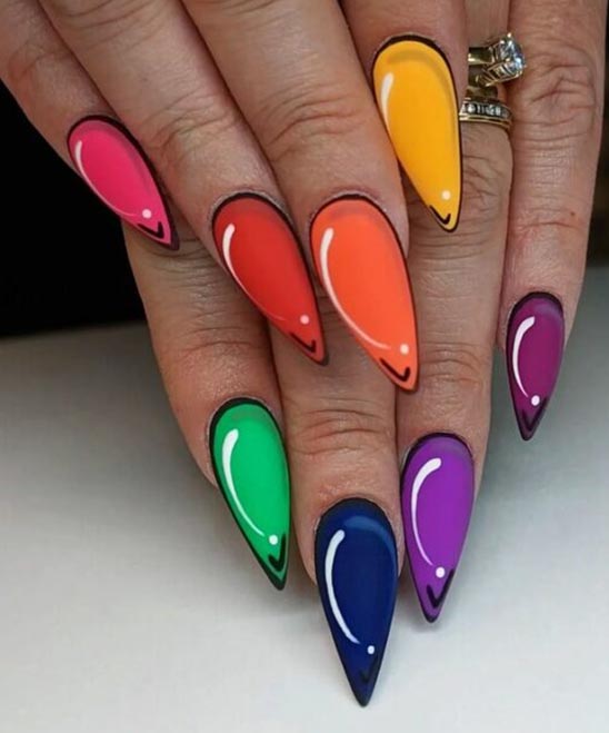 Acrylic Coffin Nail Design