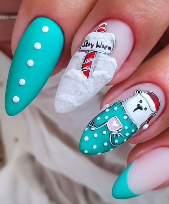 Acrylic Nail Art Christmas Designs