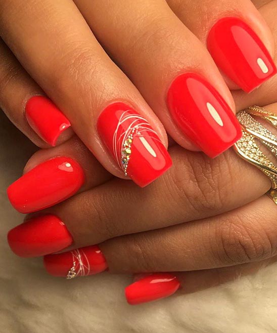 Acrylic Red and Black Nail Designs