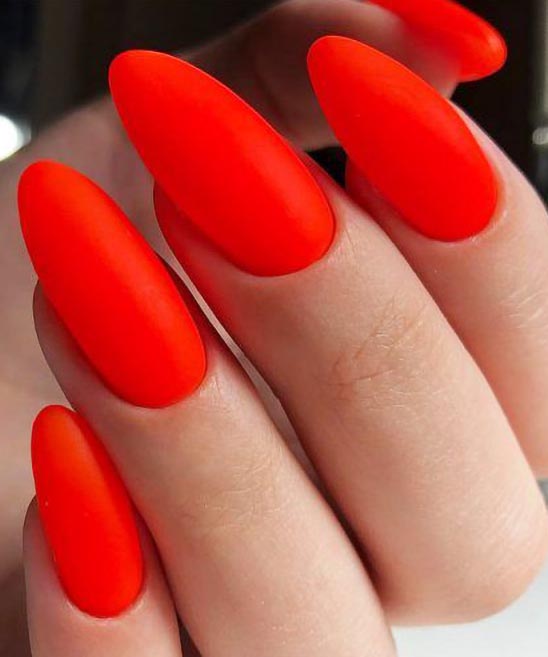 Almond Acrylic Nails Designs With Red